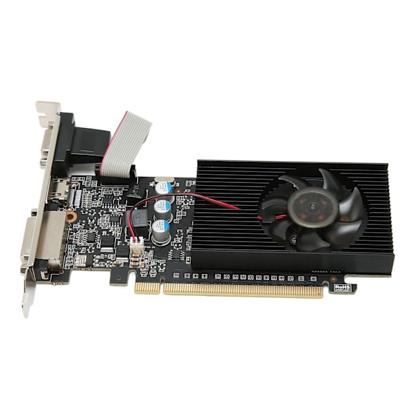 Näytönohjain 810MHz 1000MHz 2560x1600 Tietokoneen näytönohjain HD-videolle ja toimistokäyttöön GT610 1GD3 64BIT