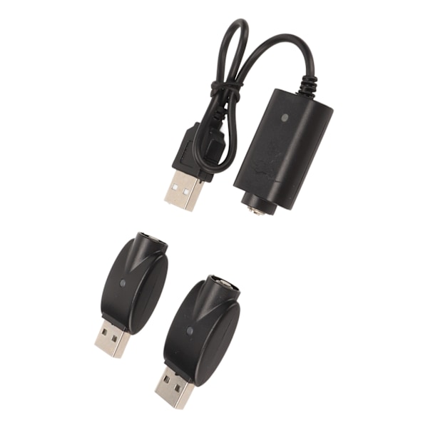 Smart USB-laddare för USB-adapter med LED-indikator Intelligent överladdningsskydd Svart