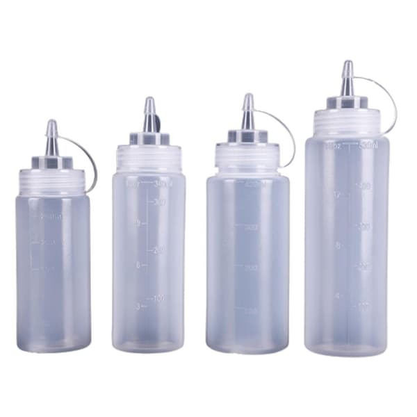 240 ml/360 ml/500 ml pressande kryddflaska näbbflaska Kompatibel med vinägergräddtomatsås