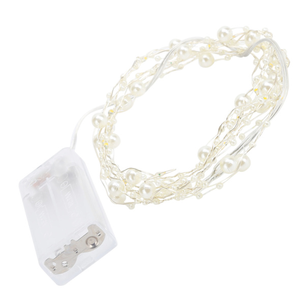 String LED Imitation Perlelys Wire Fairy Lights til møbler/seng/vindue/trapper