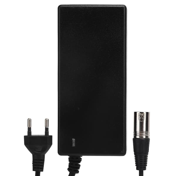 3-pin hannkontakt 29,4V/2A strømadapter litiumbatterilader EU-plugg 100-240V