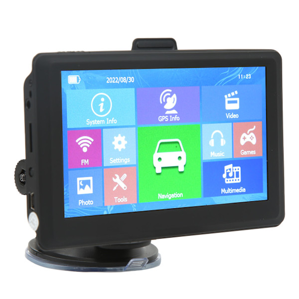 5-tums GPS-navigator kapacitiv skärm Röstsändning FM-sändare Universal för bilar