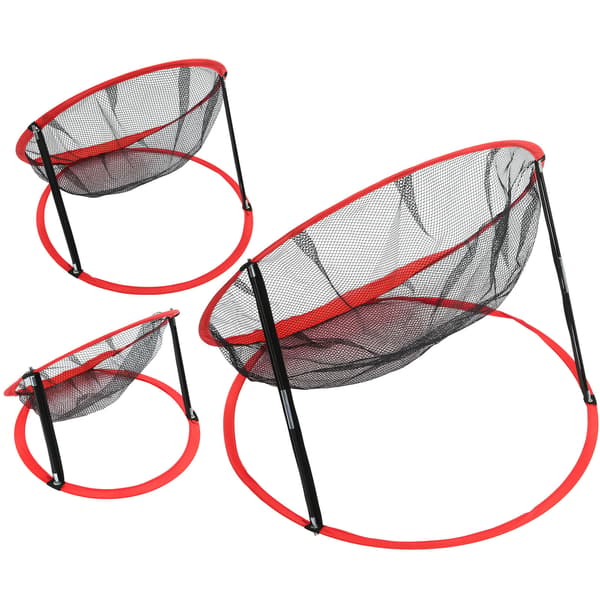 3 i 1 nylon indendørs og udendørs golf chipping træning baggårdstræning foldbart net