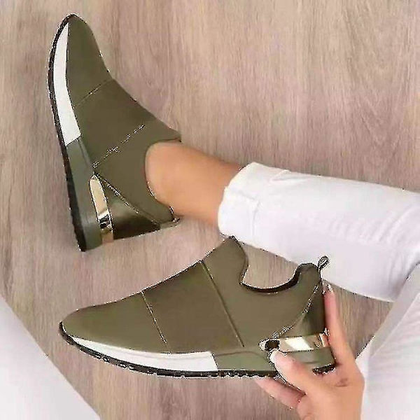 Svarta Dam Casual Sport Sneakers Löparskor Storlek 39