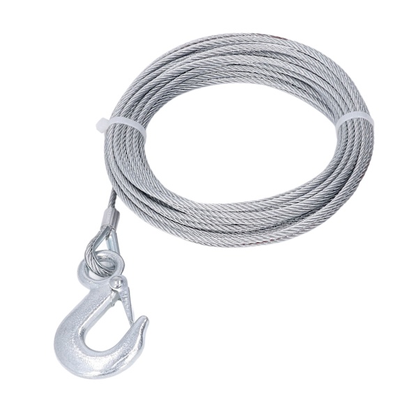 Vinsch vajer 4mmx12m kabel 2000LBS styrka rostfritt stål galvaniserat utbyte