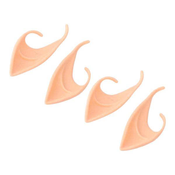 2 par korte falske ører Latex Simulering Fairy Ear Set til jul Halloween Party Cosplay rekvisitter