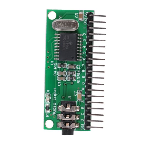 16 kanaler MT8870 DTMF lyddekoder Telefon stemmeafkodningskontrol Kompatibel med smarte hjem