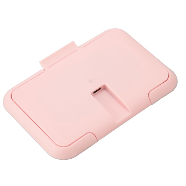 Babyvåtservettvarmer Konstant temperatur Jevn oppvarming Bærbar USB Wet Wipe Heater Rosa