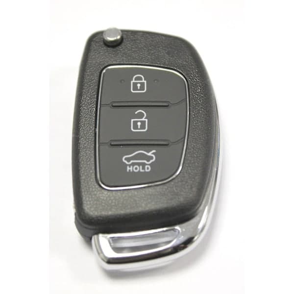 RFC 3-button Flip Key Shell Compatible with Hyundai I10 I20 I40 Ix35 Santa Fe Remote Control