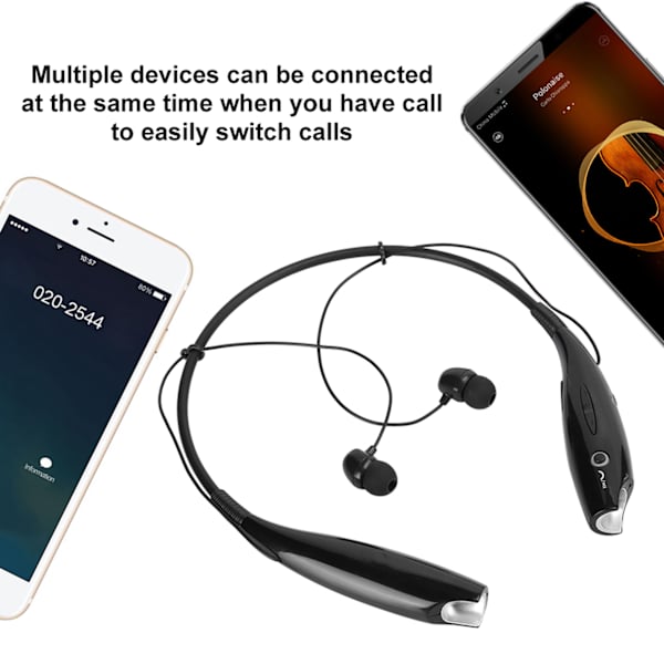 HV‑800 Bluetooth-kuulokkeet kaulanauhalla Langattomat taitettavat kannettavat stereokuulokkeet Melunvaimennus Urheilukuulokkeet