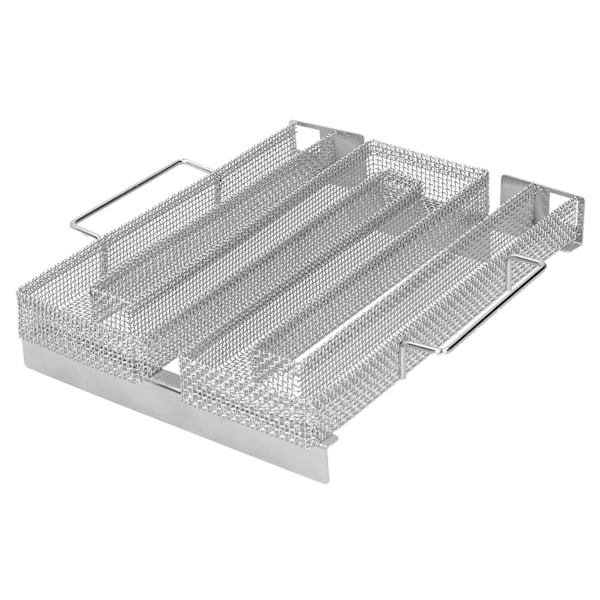 Låg M-formad kall rökgenerator Grillnät Rostfritt stål rökbricka för kall/varm rökning