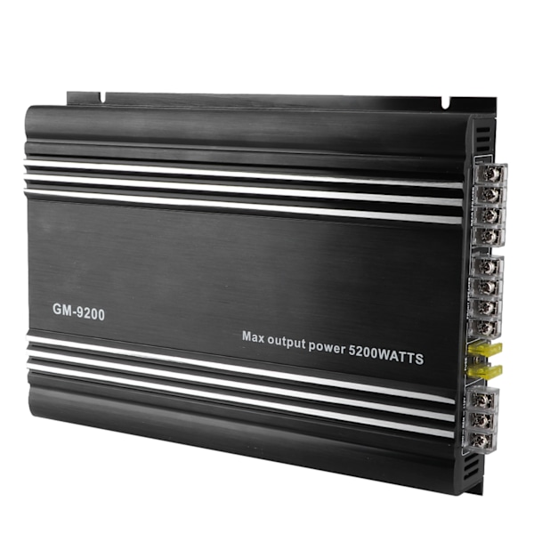 4x70W 4-kanals lydforsterker 12V svart aluminiumslegering Bil Hifi Stereo Amp