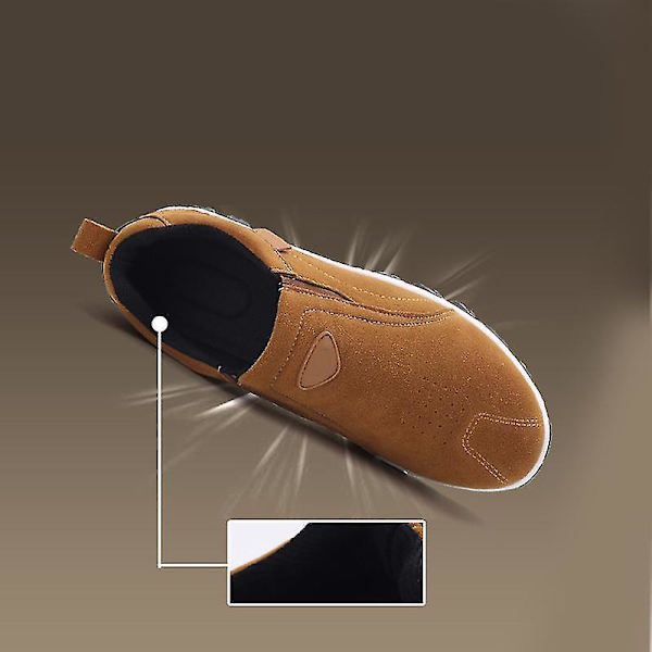 Afkæmpelige Herresko med Slip-On - Åndbar Anti-Slip Gummi-Sål - Moderigtig Grøn - Størrelse 40