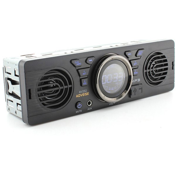 12,0V bilsikkert digitalt minnekort MP3-lyd Elektrisk bilradio med BT-høyttaler Vertshøyttaler Bilstereo-autoradio,modell: Flerfarget 18