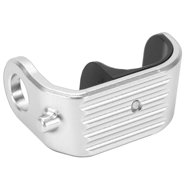 Cykel E-formad spänne Aluminiumlegering Plast Polerad Lättviktsdesign Cykelkrok E-spänne för BromptonSilver