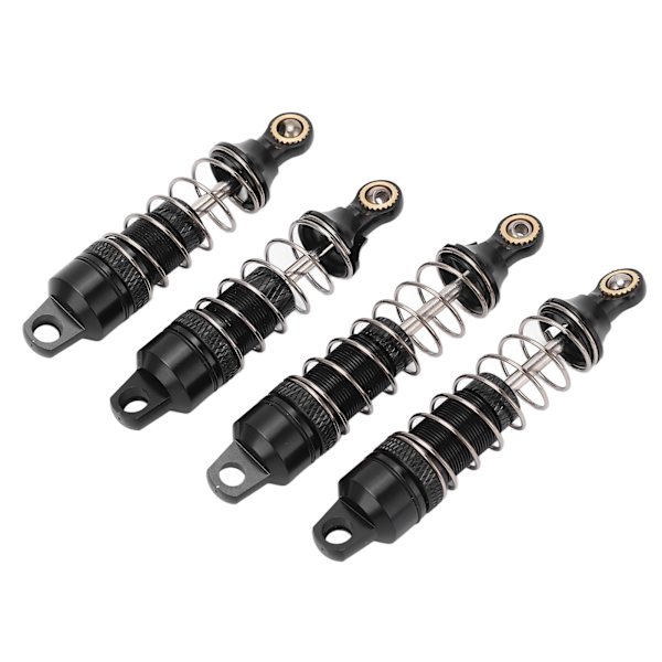 4 stk støtdempere aluminiumlegering RC fjærdempere for Losi Mini T 2.0 2WD 1/18 TruckBlack