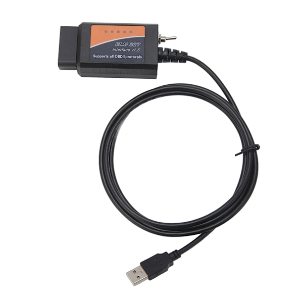 OBD2 USB-adapter för ELM327 Code Reader Scanner Diagnostikkabel för FORScan FoCCCus