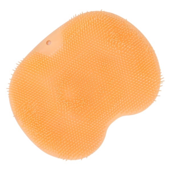 Fodskrubbemassager med sugekopper Orange Blød sammenklappelig brusebad Fodskrubbe måtte rengøringsmåtte