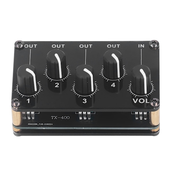 TX400 Sound Line -sekoitin 4 kanavainen Mini Stereo Kannettava Passiivinen Sekoitin Kompakti Äänipaneeli Konsoli