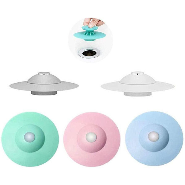 【NX】stk vaskestopper - grønn + grå + rosa + hvit + blå