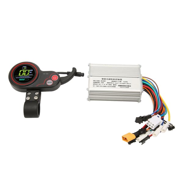 48V 20A Motor Børsteløs Controller med Display Panel 3 Niveauer Baggrundsbelysning Aluminium Legering til Elektrisk Cykel Scooter