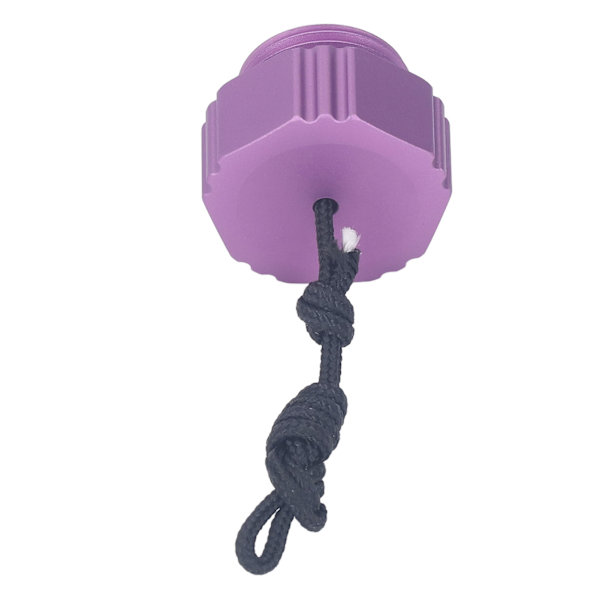 Scuba Diving Regulator Dammlock Gevindt Aluminiumlegering Første Trin Din Scuba Tank Ventil Dammskyddel Lilla