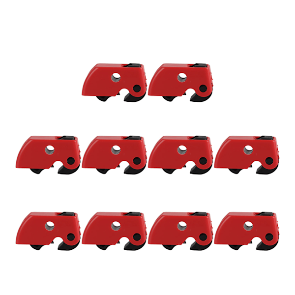 10 kpl Piirin katkaisijan lukituslaite Clamp On Safety Lock Set Kit teollisuudelle ja kemikaaliteollisuudelle