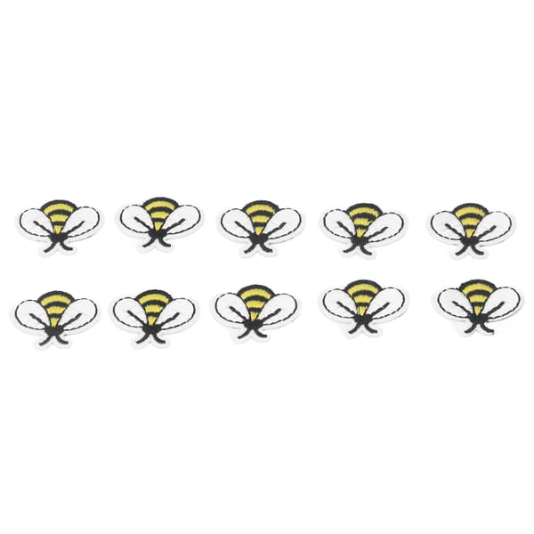 10 stk. Little Bee Patch Bee Form Strygning Søde syninger DIY-syning Broderede Patch-bilapps Kompatibel med kjole hat sko