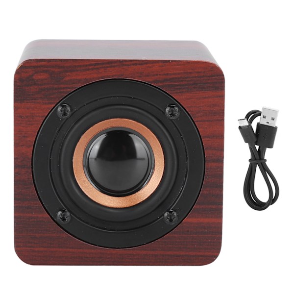Bluetooth Mini Högtalare Portabel Trä Trådlös Högtalare Ljudsystem 3W Utomhushögtalare Säng Trä