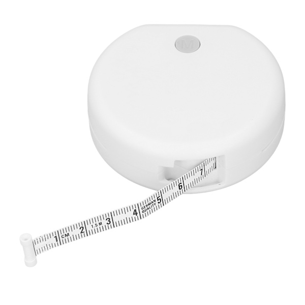 Digital kroppsomkrets Tejp Vit Automatisk infällbar Digital Smart kroppsomkrets Mätlinjal 150cm 60in