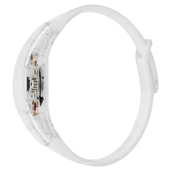 Silikonblinkande armband Justerbart LED-armband Light Up-knapptyp för Night RunningWhite