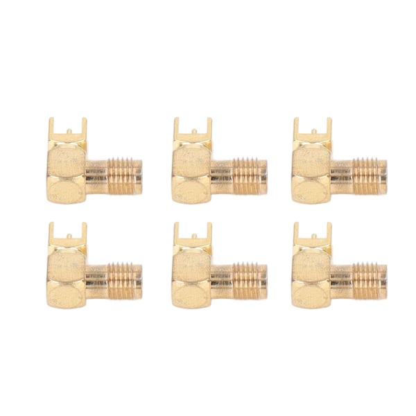 10 stk RF-kontaktpanel bøjet 90 grader 4-bens antennebase PCB Board End koaksialadapter SMAKWE