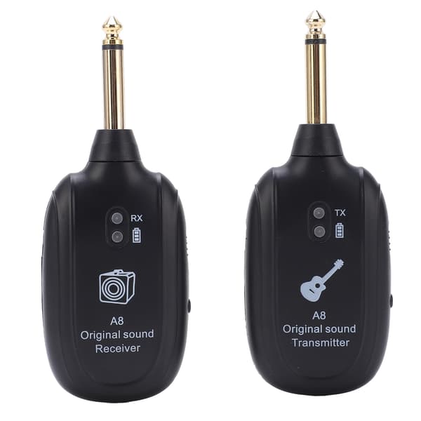 Trådløst gitarsystem Mottaker Sender Oppladbart pickup tilbehørssett