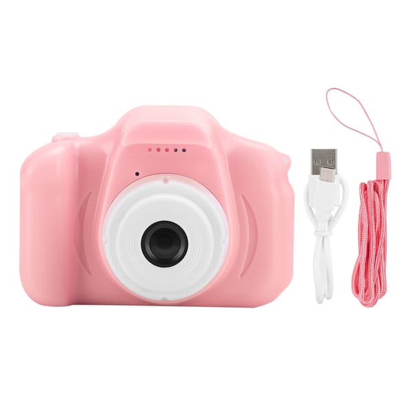 Bærbart Mini Børn Digitalt Videokamera Legetøj med 2.0in TFT Farveskærm Pink