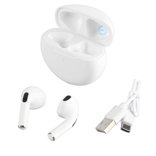Langattomat kuulokkeet Multifunktion HD Melunvaimennus HiFi Stereokaiuttimen syvä basso Bluetooth-kuulokkeet Valkoinen