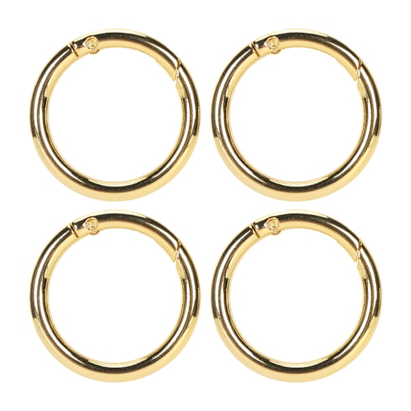 20st vår O-ringar 1,61 tum Diameter 0,2 tum Tjock Stark Koppar Kompakta fjäderspännen för Nyckelring Halsband Smycken DIY Guld Färg