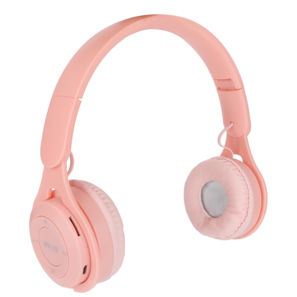 Y08 Barnehøyttalere Macaron Stilig stereolyd Sammenleggbar innleggkort Bluetooth Over Ear-hodetelefoner Rosa