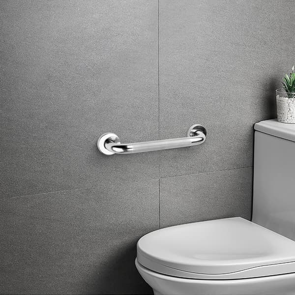 Skridsikkert badeværelsesgreb i 304 rustfrit stål, 30 cm forkromet sikkerhedsgreb til badekar, toilet, badeværelse, trappegelænder
