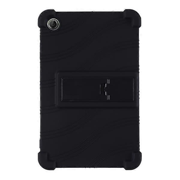 [NX]Kompatibel med Lenovo Tab K9 / Tab One Silikonfodral med stativ Robust skyddsfodral Black