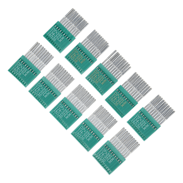 100 kpl ompelukoneen neuloja 120/19 Estää silmukoiden ohittamisen Teräs DIY-kirjontaneuloja nahan ompeluneuloille
