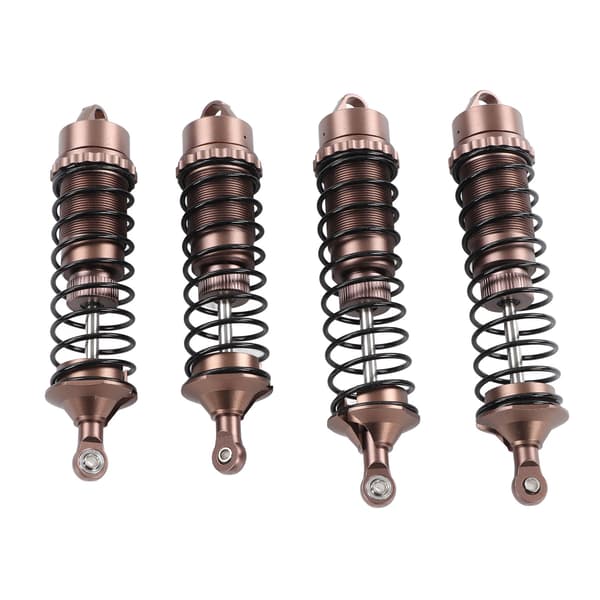 4 stk. RC Front Bag Støddæmper til ARRMA 1/8 til Typhon til Outcast Aluminium Legering RC Bil Fjederdæmper Brun