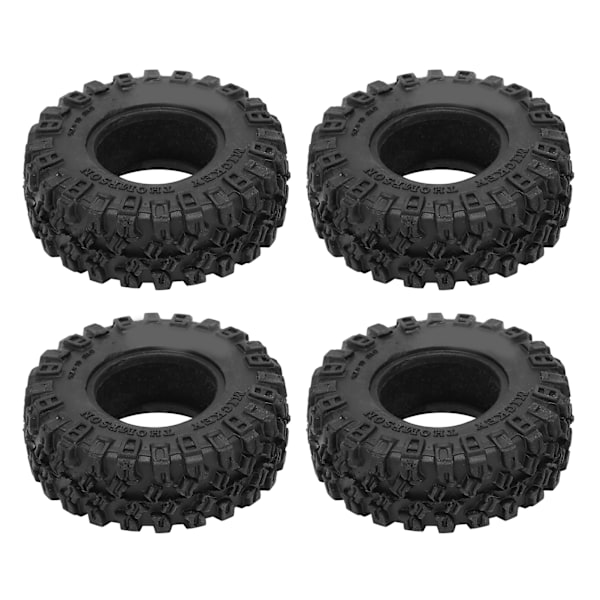 4 kpl Kumirenkaat Kestävä Musta RC-Auton Renkaat Axial SCX24 AXI00002:lle SCX24 AXI00001:lle SCX24 AXI90081 1/24 RC-Autolle