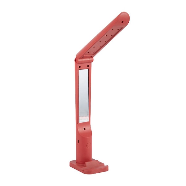 Luova kokoontaittuva lukumatkapuhelinteline Kauneusmeikkilamppu USB latauslamppu pink