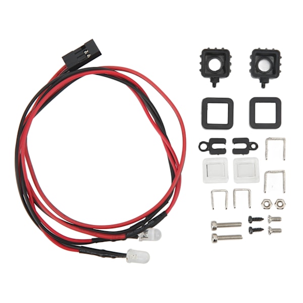 RC Car Spotlight Reglerbar Sockel Plast Vit Belysning Låg strömförbrukning Allmänt RC Modell Strålkastare Quadrate Lamp