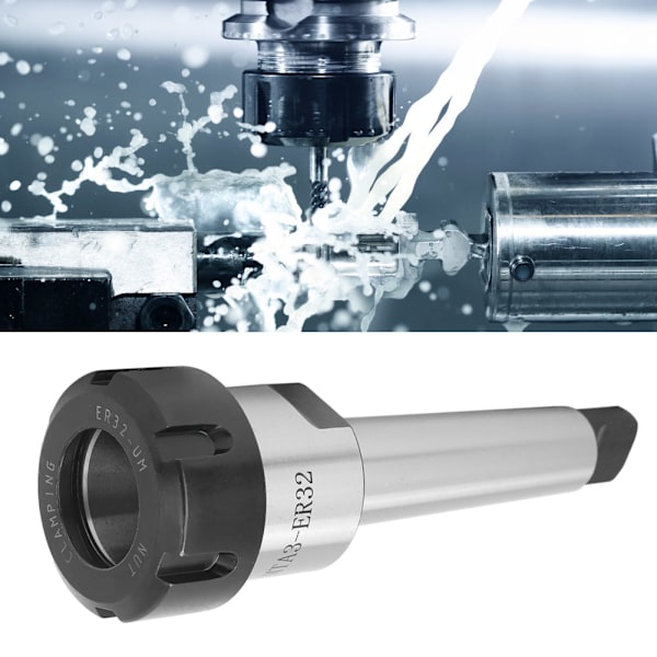 MTA3 Morse-konisk spennhylse Chuckholder Karbonstål CNC-fresesvarvdeler M12MTA3-ER32