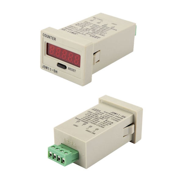 JDM11-5H 5-siffrig display elektronisk ackumuleringsräknare DC 12V