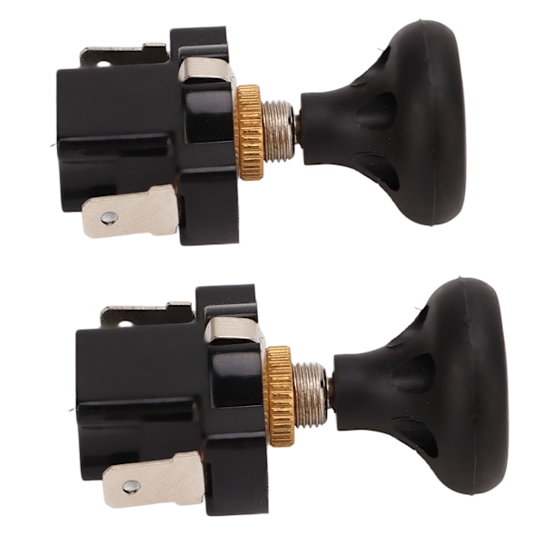 2 stk Forlygter Push Pull Switch Golfvogn Lysstyring Switch Knappudskiftning til E-Z‑GO