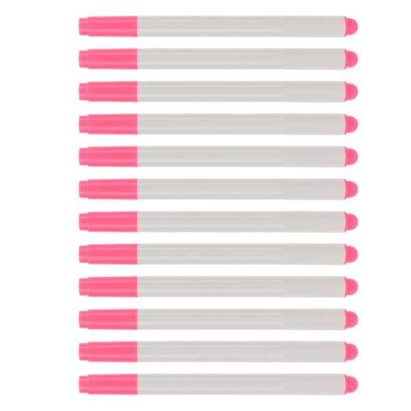 12 st vattenlöslig penna Tvättbar bleka vattenlösliga pennor Sy Broderityg Markeringsmarkör Rosa blekad penna