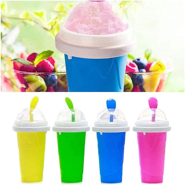 Kannettava Slushy Maker -jääkuppi DIY Kotitekoinen Jäätelöjuomakuppi Kuuma Kesä Jäätelönvalmistuskuppi Lapsille