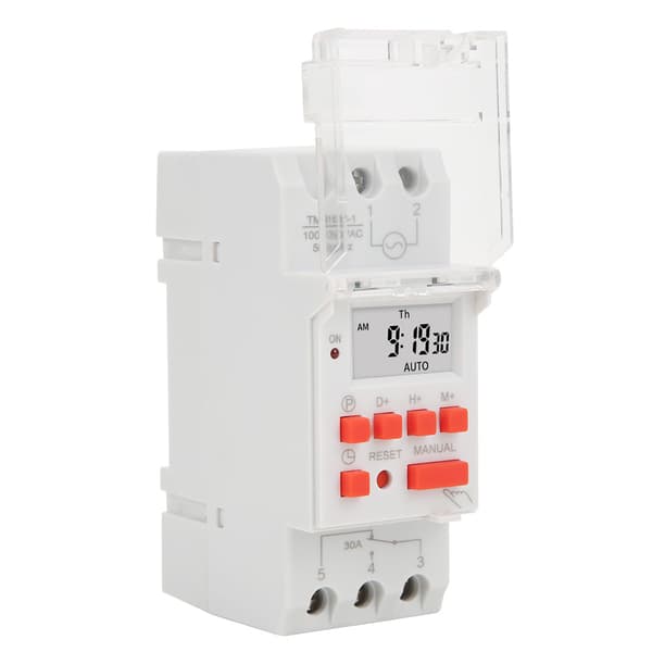 【NX】TM919B-1 100-130V AC 30A Ukentlig Tidsbryter LCD På Av Kontroll Programmerbart Tidsrelé